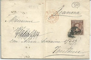 CARTA MADRID - TOULOUSSE (FRANCIA) MANUSCRITA PRECIOSA NL522 - Picture 1 of 3