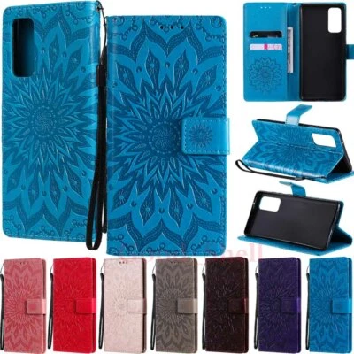 For Samsung S20 Ultra S7 S8 S9 S10 Plus Magnetic Flip Wallet Leather Case Cover - Image 1 of 4