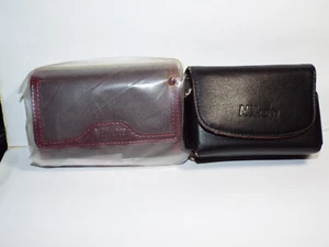 Lot of 2 Nikon Coolpix Leather Case #11583 Digital Camera - Picture 1 of 7