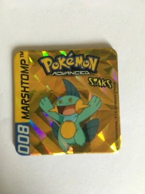  STAKS N°8 HOLO " MARSHTOMP / FLOBIO " ADVANCED POKEMON NEUF MINT PANINI 2003 - Photo 1/2