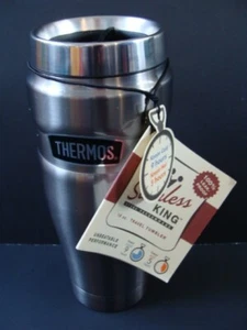 New THERMOS King Stainless Steel Vacuum Insulated Tumbler 16oz Travel Coffee Mug - Picture 1 of 3