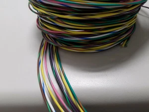 20 awg TXL HIGH TEMP AUTOMOTIVE WIRE 8 STRIPED COLORS 25 FT EA (LOT A) - Picture 1 of 1