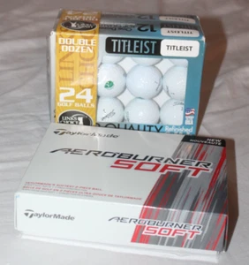 Lot of 36 Golf Balls Titleist TaylorMade Aeroburner Soft - Picture 1 of 4