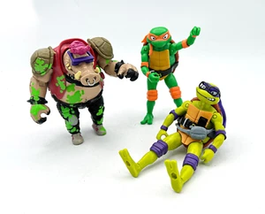 3X Teenage Mutant Ninja Turtles: Mutant Mayhem Donatello Michelangelo Bebop LOT - Picture 1 of 3