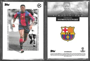 Topps Simplicidad Simplicity 2025 Patrick Kluivert Barcelona Legend Card - Picture 1 of 1
