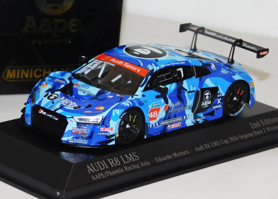 AUDI R8 LMS #48 MORTARA WINNER SEPANG 2016 MINICHAMPS 447161148 1/43 - Immagine 1 di 1
