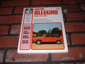 NEW AUSTIN ALLEGRO 1500 - 1750 OHC WORKSHOP MANUAL.1973-1978. - Picture 1 of 1