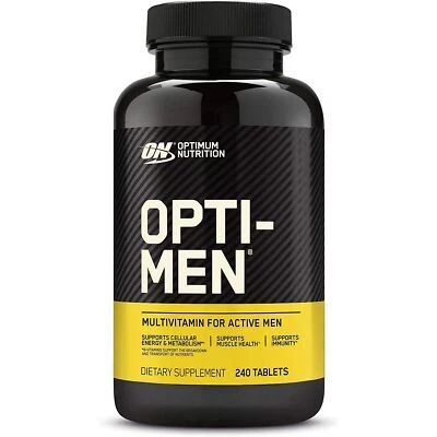 Suplemento multivitamínico diário masculino Optimum Nutrition Opti-Men, 240 unidades - Imagem 1 de 4