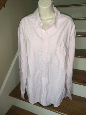 Camisa de Vestir Oxford Merona Rosa Pálido Para Hombres Talla XXL HOMBRES REALES USAR ROSA 2XL 💗173 Foto 1 de 4