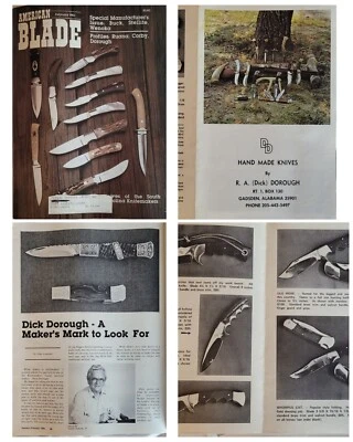 Revista American Blade Dick Dorough 1982 + Folleto Cuchillos Dorough De Colección Foto 1 de 4