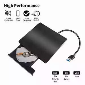 Externes CD DVD Laufwerk USB 3.0 Lightscribe CD/DVD/VCD Brenner - Bild 1 von 6
