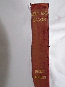 Celt and Saxon, by George Meredith, 1916 leather bound book - Imagen 1 de 11