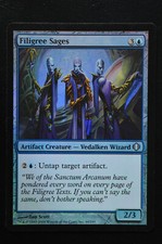 Magic The Gathering MTG FILIGREE SAGES Shards of Alara FOIL NM Near Mint