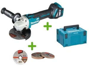 Makita DGA513Z Akku-Winkelschleifer 18V  im Makpac 3 Koffer + 12 Trennscheiben - Bild 1 von 5