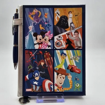 Disney Store 30th Anniversary Diary Journal w Pen Star Wars/Avengers/Mickey 8 in - Image 1 of 4