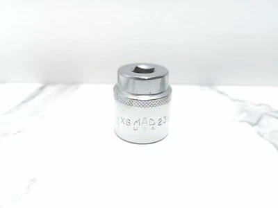 MAC TOOLS X6 23MM 6 POINT 3/8" DRIVE SHALLOW SOCKET REF2566 - Image 1 of 4