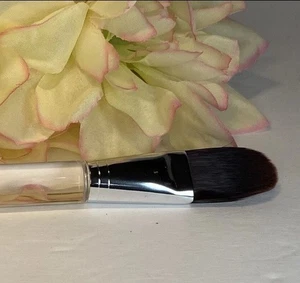 CLINIQUE BLUSH SPAZZOLA trucco manico trasparente 6" nuovo con scatola spedizione gratuita - Foto 1 di 3