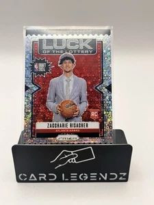 Zaccharie Risacher 2024-25 Panini Prizm Luck of the Lottery RC Fast Break #10 - Picture 1 of 2