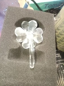 Statuina trifoglio cristallo Swarovski quattro 4 foglie ritirata bellissima - Foto 1 di 3