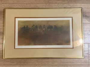 David Griffin Signed Numbered Lithograph “Sandstorm” 381/400 Framed 1980 Western - Picture 1 of 7