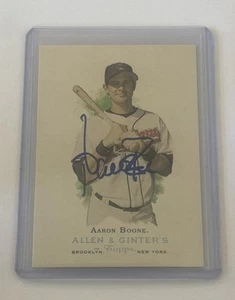 Aaron Boone Signed 2006 Topps Allen & Ginter A&G #103 Indians Yankees Reds Auto - Picture 1 of 2
