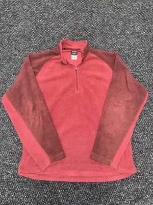 Patagonia Vellón Para Hombres M Rojo Capilene 1/4 Cremallera De Colección Hecho en EE. UU. Foto 1 de 4