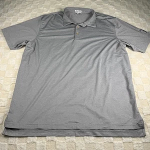 Peter Millar Summer Comfort Men's XXL Gray Polo Shirt Lakeside Cup Sleeve Logo - Picture 1 of 9