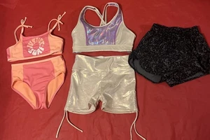 Girl’s 5-pc Lot Justice Swimsuit & Short & Bra Zella Shorts Size M 8-10 #1551 - Picture 1 of 24