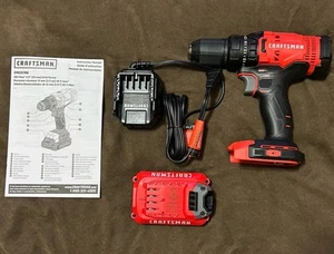 NEW Craftsman 20V Max 1/2" Drill/Driver CMCD700 with 1.5Ah Battery & Charger - Picture 1 of 1