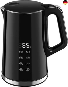 VORSCH Wasserkocher Edelstahl 1,7 L mit LCD-Temperaturanzeige, Temperaturwahl - Bild 1 von 8