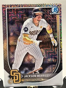 Jackson Merrill Bowman 2025 Chrome Mojo Refractor Card San Diego Padres #64 - Bild 1 von 2