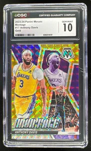 2023-24 Panini Mosaico Montaje Mosaico Oro #17 Anthony Davis/10 CCG 10 - Imagen 1 de 2