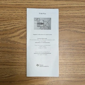 Texas Instruments TI-84 Plus Handbuch Kurzanleitung 2019 Copyright 84PL/RC/1L1/C - Bild 1 von 3