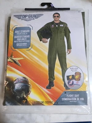 Traje de Vuelo Estándar Top Gun Maverick Adulto Disfraz con Parches Talla Hasta 44 Foto 1 de 4