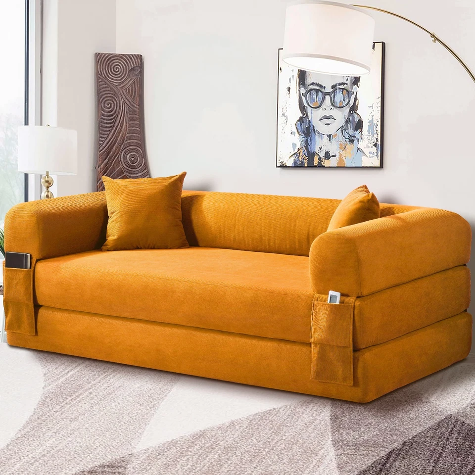 4 в 1 трансформируемый диван кровать диван вельвет модульный диван для гостиной спальни - Изображение 1 из 4