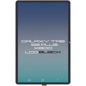 LCD With Touch For Samsung Galaxy Tab S8 Plus (X800) Black Color - Picture 1 of 2