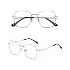 Designer Fashion Full Rim Reading Glasses Metal Square Readers 0.50 ~ 6.00 H