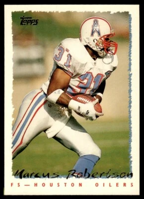 1995 Topps #196 Marcus Robertson Houston Oilers - Image 1 of 2
