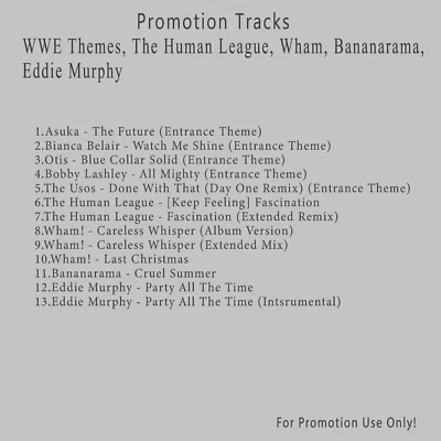 Pop.. White CD. WWE Themes, The Human League, Wham, Bananarama, Eddie Murphy - Image 1 of 2
