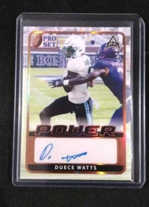 2021 Pro Set Power Duece Watts Bronze Foil Auto SP Rookie Card RC Tulane Mint - Picture 1 of 3