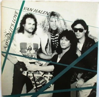 Van Halen - UK 7" (SP) "When It's Love" (Promo) - Image 1 of 3