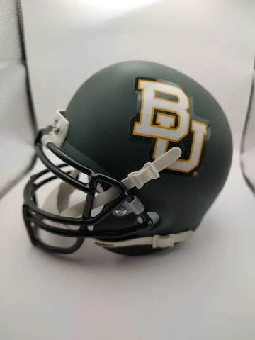 BAYLOR BEARS GREEN BU SCHUTT AUTHENTIC MINI NCAA FOOTBALL HELMET BLANK No Box Cover