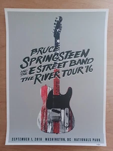 Bruce Springsteen 2016 Limited Numbered Tour Poster Washington Sept. 1 - Picture 1 of 2