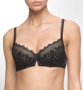 Calvin Klein Black Seduce Cut And Sew Lace Balconette in Black, 32A - Picture 1 of 1