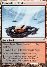* mrm * FR/vf 2x graves of tresserhorn tresserhorn sinks (coldsnap) mtg