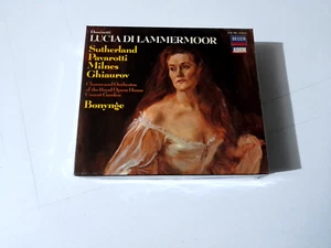 RICHARD BONYNGE "DONIZETTI LUCIA DI LAMMERMOOR" 3CD+BOOK BOX SET SUTHERLAND PAVA - Picture 1 of 2
