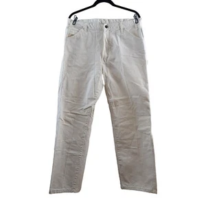 Dickies Unisex 36x30 Painter Carpenter Pants White Workwear All The Pockets NWOT - Picture 1 of 11