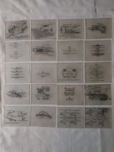 (94) 20er Jahre Keystone Handarbeit Laternendias Medizin, Luftfahrt Zeichnungen, Etui + - Bild 1 von 18