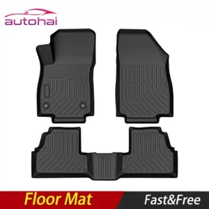 Car Floor Mats for 2013-2022 Buick Encore No Fit 20-23 Encore GX Black Liner 3pc - Picture 1 of 14