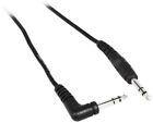 Rockville RCTR110R-B 10' 1/4" TRS Right Angle - 1/4" TRS Straight Cable
